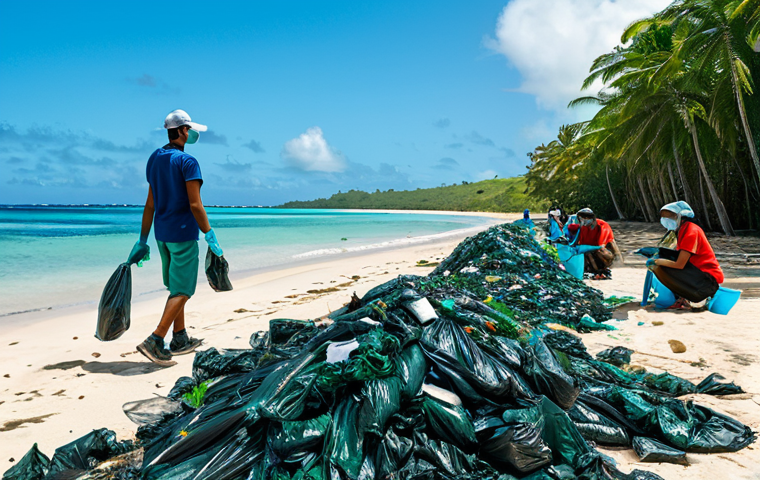 모리셔스 산호초 보호 - Sustainable Tourism Awareness**

"Tourists learning about coral reef conservation on a glass-bottom ...